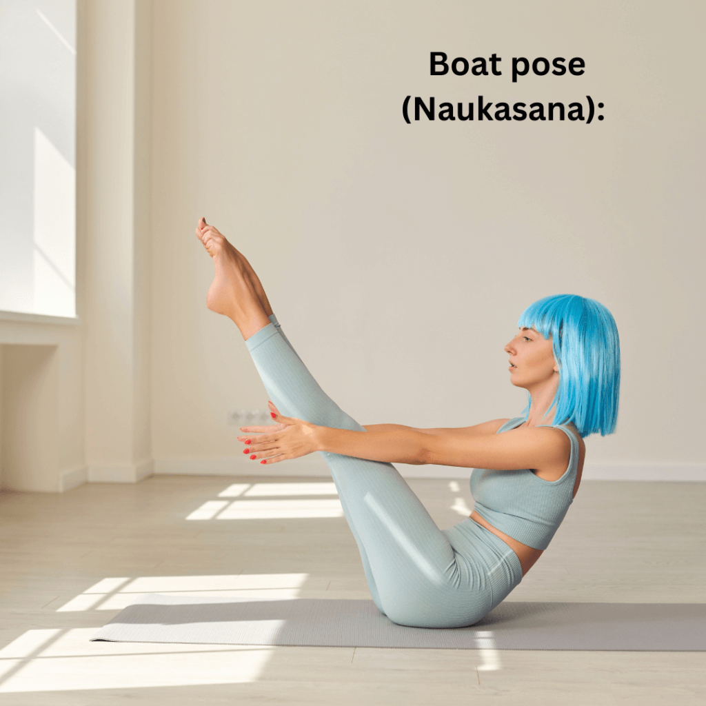 Boat pose (Naukasana):